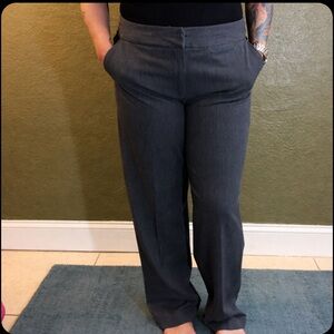 Talbots Women's Straight-Leg Dress Pants - Charcoal